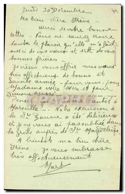 La Sainte-Baume : Binnenkant van de grot — uitgever Phototypies Marius Bar, Toulon, n° 74 — Achterkant