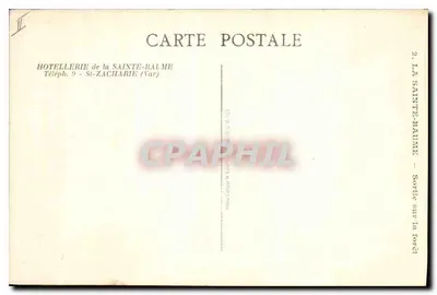 La Sainte-Baume — Vista sulla foresta — HOTELLERIE de la Sainte-Baume, St-Zacharie (Var) — Verso