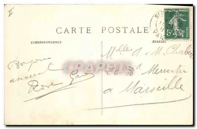 A Sainte-Baume - A Floresta (O Canapé) — P. Khat, editor Marseille, n° 481 — Verso