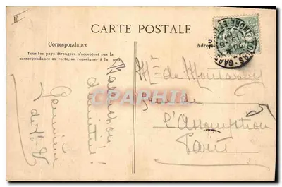 Tours — Hôtel Gouvin — wydawca Helio, E. Le Deley, Paryż, nr 2 — Rewers