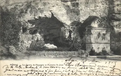 Nérac — A Gruta de Fleuratte e Fonte de São João — J. Tapie, fot. edit. Auch