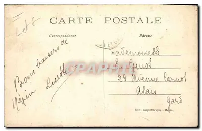 Poudenas — Cour Interna do Castelo — Editor Laqontérique - Mézin — Verso