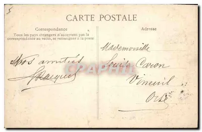 Versailles — O Parque — O Remouleur — Bilhete postal antigo n°291 — Verso