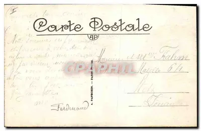 Versailles — Panorama van het Kasteel en de Tuinen — A.P. n°133 — Achterkant