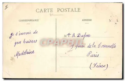 Versalhes — A Place d'Armes — Coleção das Galerias Modernas, n°85 — Verso