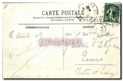 Versailles — Ogólny widok z lotu ptaka na zamku, parku i mieście — LL n°276 — Rewers