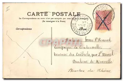 La Roche Vendeix — Vista montuosa — M.T. L. n°291 — Verso