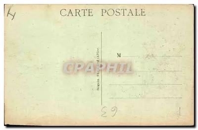 Usson — A Virgem — editor Baguin, Sketrand / Allier, n° 3689 — Verso