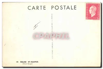 Kościół św. Sulpicja — Paryż — Wydawnictwo Mazarine, nr 19 — Rewers