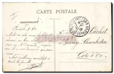 Paris - Capela Expiatória de Luís XVI - Rue d'Anjou — Verso