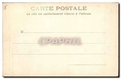 Paryż — Kościół Świętego Germain-des-Prés, widok z ulicy Rennes — L. J. & Cie, wyd., Angoulême-Paris — Rewers