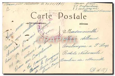 Tramway de CLERMONT-FERRAND subindo ao topo do Puy-de-Dôme — Editor L. Thirondelle, Paris — N° de série 502 — Verso