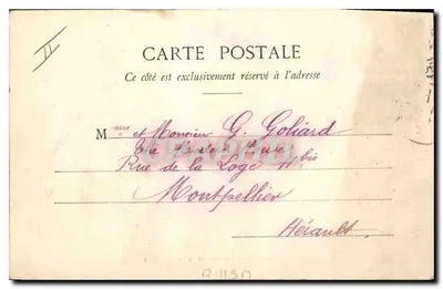 O Restaurante do Cume do Puy de Dôme — editor Lib. Bougé-Réal, Clermont-Ferrand, n°88 — Verso