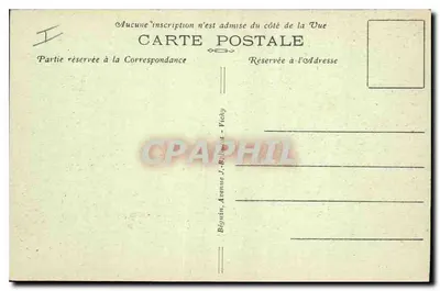 La Route Automobile du PUY-de-DOME, an der Einfahrt zum Bois des Charmes — Die malerische Auvergne — Verlag Idéals, n°4 — Rückseite