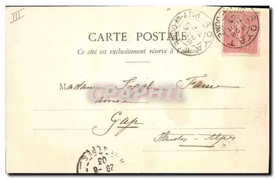 Le Puy de Dôme — vista pastoril con pastor y rebaño — Editor: Léon Gridez, rue de l'Écu, Clermont-Ferrand, n°86 — Reverso