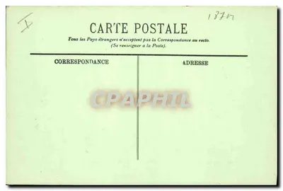Auvergne. Puy-de-Dôme — Ruiny świątyni Merkurego i łańcuch szczytów — LL. n°24 — Rewers