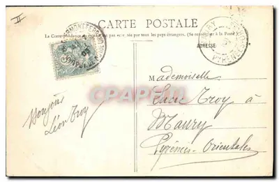 Le Puy de Dôme — widok panoramiczny — Lib. Bougé-Béal, 21 Rue de l’Ecu, Clermont-Ferrand, nr 402 — Rewers