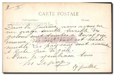 Pitoreska Auvergne — Na trasie Puy-de-Dôme — Widok zimowy — nr 156 — Rewers