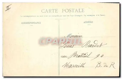 Het Puy de Dôme — pastorale uitzicht met kudde — uitgever Bougé, 21, rue de l'Écu, Clermont-Ferrand, n°86 — Achterkant