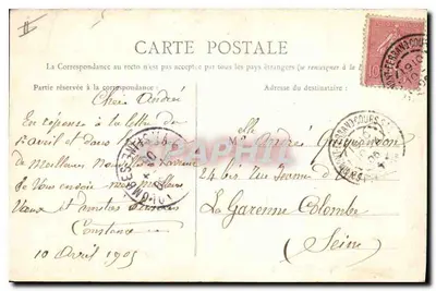 Auvergne — O PUY-DE-DOME — Editor Genès-Labbé — Verso
