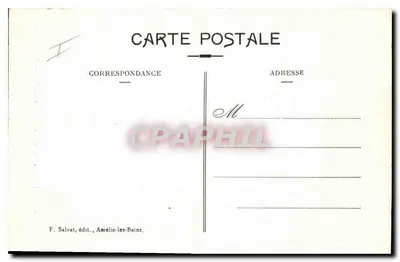 Amélie-les-Bains — Interno delle Gorges du Mondony — F. Salvat, edit., Amélie-les-Bains, n°17 — Verso