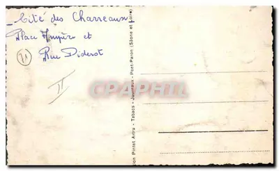 Wioska Charréaux — Plac Empiré i Ulica Diderot — Wydawca Pintet Artru — Rewers