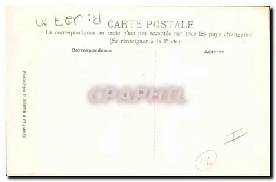 Rodovia de Étampes para Châlo-Saint-Mard — Lugar onde foi encontrado o chapéu do Curé de Châtenay — Fototipia P. Royer em Étampes — Verso