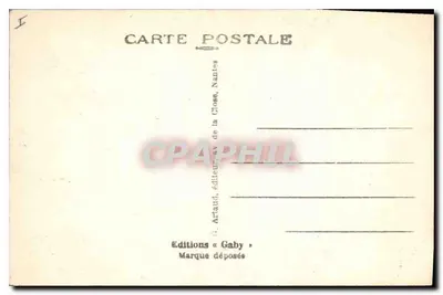 Mâcon — Fronton portalu kościoła św. Piotra — Wydawca Gaby, nr 10 — Rewers