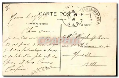 Nîmes — O Pont du Gard — AR. 37 — Verso