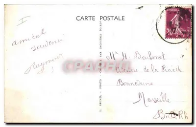 Most Gard — Rzymski Aquedukt — Zabytkowe Miejsca w Gardzie — Wydawca L. Brunel, Gagnières — Rewers