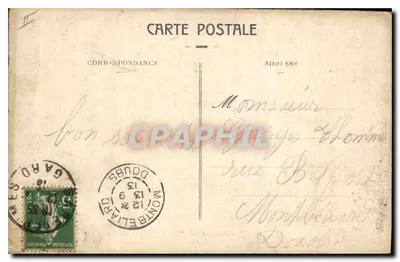 Nîmes - Bulwar Victor Hugo — widok Areny, wydawca A.R. nr 1 — Rewers