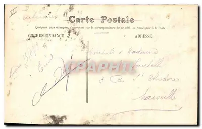 Nîmes — A Maison Carrée — Edição M. J.L. — Verso