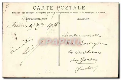 Nîmes - Esplanada (Ogólny widok) — Fototypia E. Lacour - Marseille, n° 1180 — Rewers