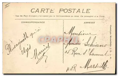 Nîmes - Ogród źródła. Duży schody — Fototypia Marcelinise, nr 2398 — Rewers