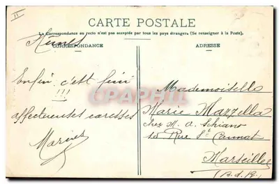 Nîmes — A Esplanada — Nimes, Ch. Bernheim — Verso
