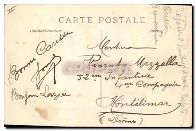Nîmes — Plac Esplanade — Ogólny widok — P. Ruat, wyd., Marsylia, n° 1180 — Rewers