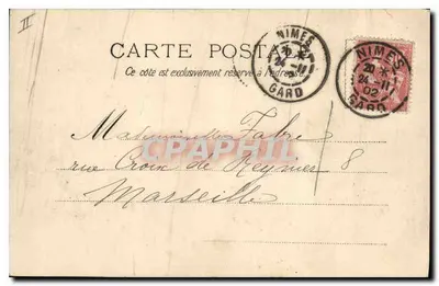 Nîmes - Kościół św. Baume (Absyda) — wydawca Gargot, nr 133 — Rewers