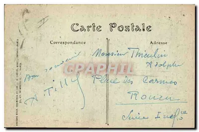 Nîmes — Vista geral — Antigos Estabelecimentos Neurien e Cie, Paris, série 52 — Verso