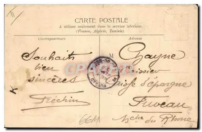 Nîmes — Presbyteryjum św. Kastyora w starej renesansowej budowie — Maison Universelle & Nouvelles Galeries — Rewers