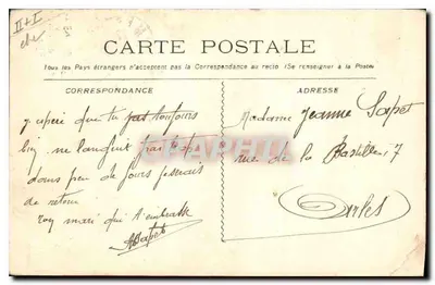 Nîmes — O Boulevard Victor-Hugo — Editor N°891 — Verso