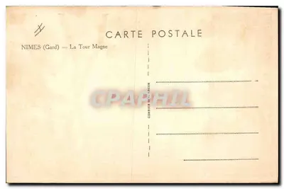 Nîmes (Gard) — La Tour Magne — Editore : Corr. Imp. Acon — Verso