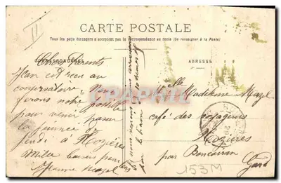 Nîmes - A Prefeitura — Granier e Pilon, n°68 — Verso