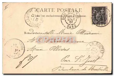 Le Théâtre — Nîmes — éditeur J. P. (n° 10151) — Rewers