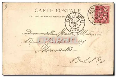 La Maison Carrée — Nîmes — R. & J. D. n° 104381 — Verso