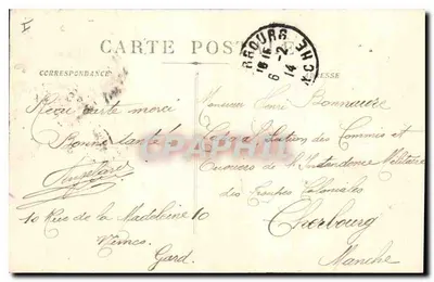 Nîmes - Widok na dom Carrée — wydawca nieznany, nr serii 4823 — Rewers