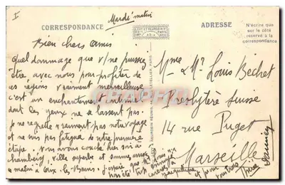 Aix-les-Bains — Abbazia di Hautecombe e la Chambotte — LL — Verso
