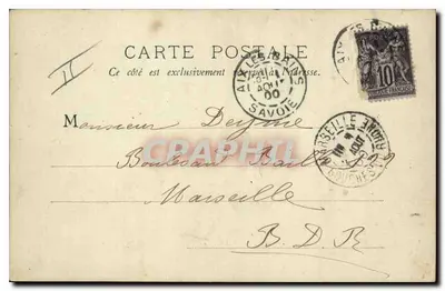 Ogród Kasyna — Aix-les-Bains — B.F. Paris — Rewers