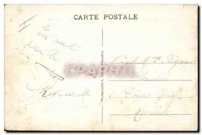Il Lago del Bourget - Il Grande Porto - La Dent du Chat (1472 m.) — Aix-les-Bains, 1892 — La Savoie Touristique — Verso