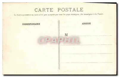 Las Vincennes — Quinconces — Miejsce, gdzie anarchista Stryga zabił się przewożąc bombę (Maj 1906) — G.I. n°951 — Rewers