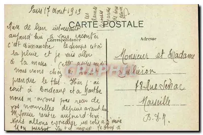 Paris — Bois de Boulogne — A Fazenda do Pré Catele — Verso